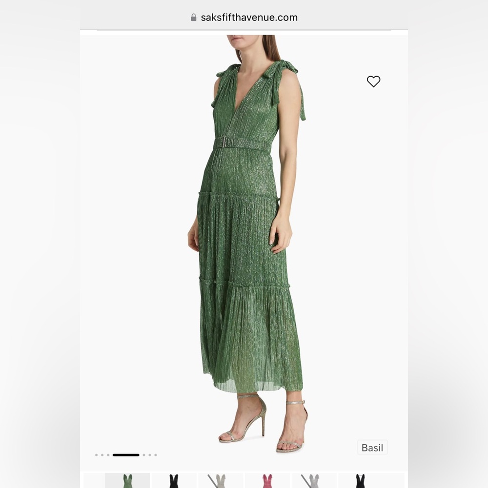 Sabina Musáyev
Helena Metallic Tiered Maxi Dress